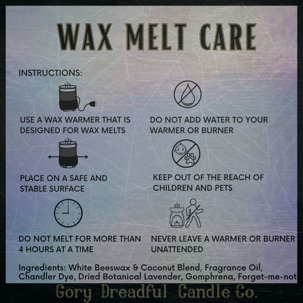 Violet Indica Moon – Violet Resin & Midnight Botanicals Scent Beeswax Melts - Picture 7 of 8